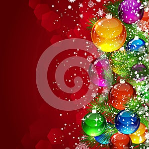 Christmas red background.