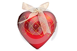 Christmas red heart photo