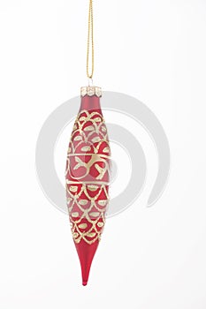 Christmas Red Ornament Isolated