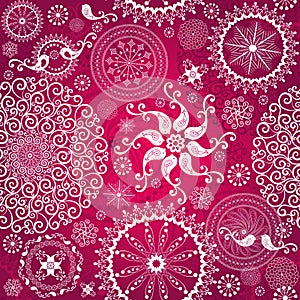 Christmas red repeating pattern