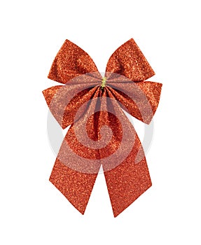 Christmas red ribbon bow