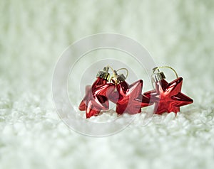 Christmas red stars