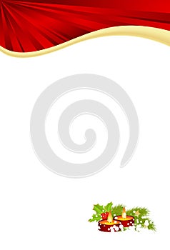 Christmas red template