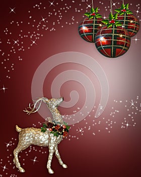Christmas Reindeer background