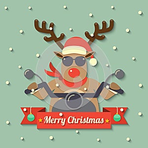 Christmas reindeer background