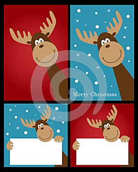 Christmas reindeer cards