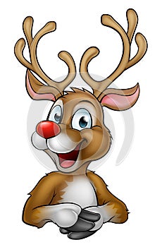 Christmas Reindeer Cartoon photo