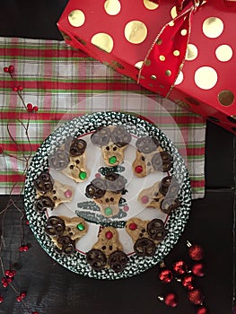 Christmas reindeer cookies