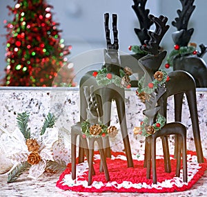 Christmas reindeer decorations