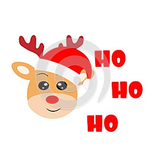 Christmas reindeer deer vector illustration