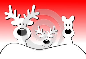 Christmas reindeer Family