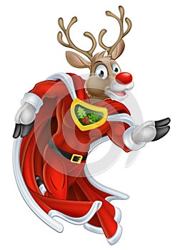 Christmas Reindeer Super Hero photo