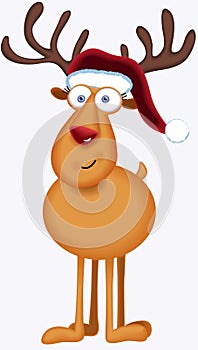 Christmas Reindeer with white background