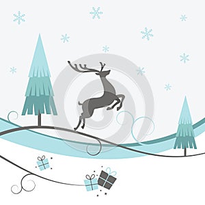 Christmas Reindeer Winter Design