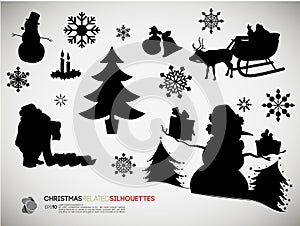 Christmas Related Silhouettes
