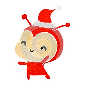 christmas retro cartoon of kawaii lady bug