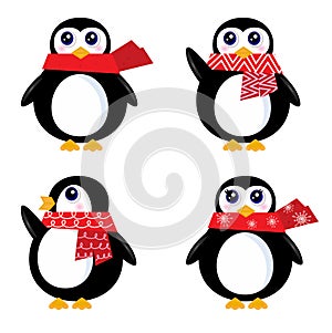 Christmas retro Penguin set