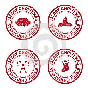 Christmas rubber stamps