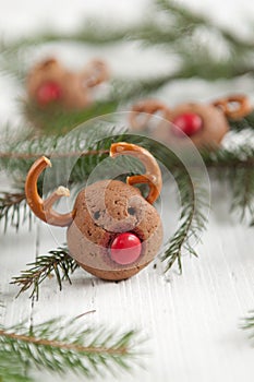 Christmas Rudolf Reindeer Cookies