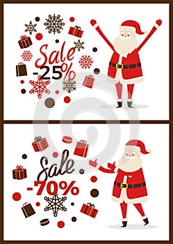 Christmas Sale Advertisement Vector Illustration