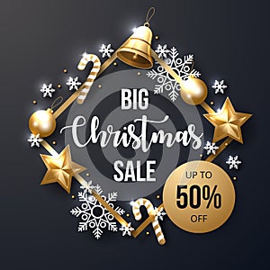 Christmas sale banner.