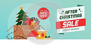 After Christmas sale banner