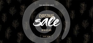 Christmas sale banner design.