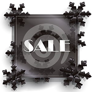 Christmas Sale Black Friday banner fashion shopping online gifts card vector template