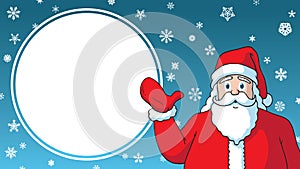 Christmas Sale cartoon santa claus design advertising template s