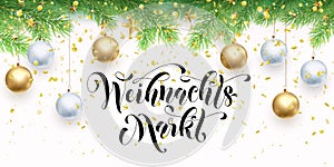 Christmas Sale German Weihnachtsmarkt discount promo banner