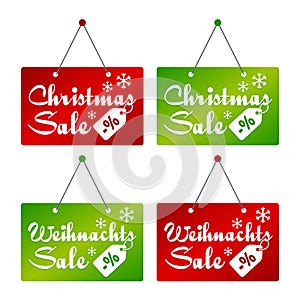 Christmas Sale hanging Door Sign