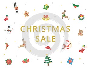 Christmas sale illustration