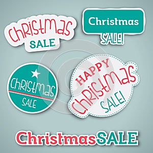 Christmas Sale Label