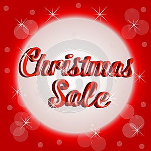Christmas sale sign banner template