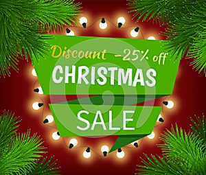 Christmas Sale, Special Discount, Promotion Poster