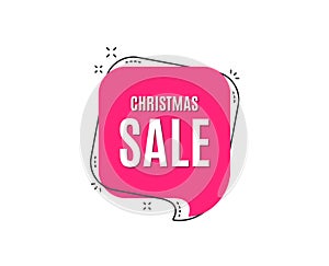 Christmas Sale. Special offer price sign.