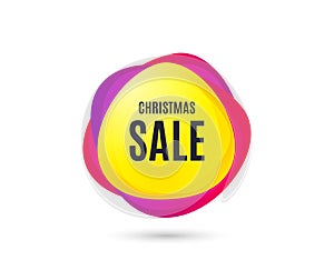 Christmas Sale. Special offer price sign. Vector