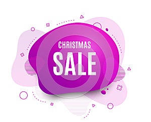 Christmas Sale. Special offer price sign. Vector