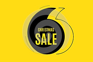 Christmas Sale. Special offer price sign. Vector