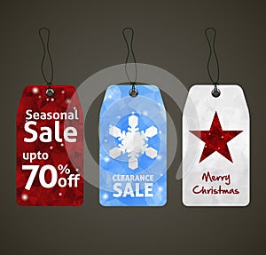 Christmas Sale Tags Design