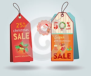 Christmas sale tags photo