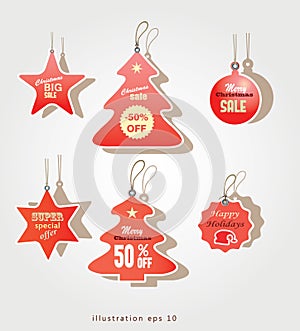 Christmas sale tags photo