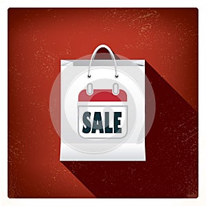 Christmas sales shopping bag concept design for