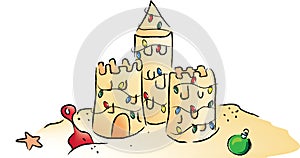 Christmas Sandcastle