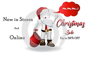 Christmas Santa Claus -3D small people