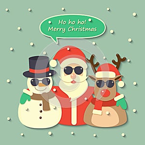 Christmas Santa Claus background