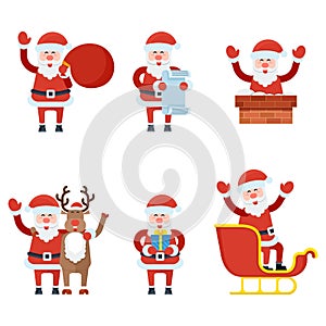 Christmas Santa Claus characters collection