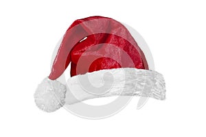 a christmas santa claus hat on a transparent background in PNG format