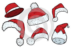 Christmas Santa Claus Hats photo
