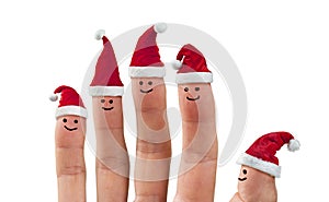 Christmas Santa Hat Fingers